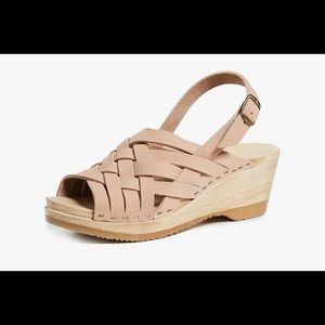 No. 6 clog slingback sandal - Catskills huarache - 39 / 8-8.5 in pink sand
